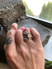 Rectangle Rose Cut Diamond Engagement Ring